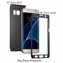 Handyh�lle Schutzh�lle f�r Samsung Galaxy S6 Edge Full Case Cover Displayschutz 360 Schwarz