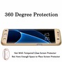 Handyh�lle Schutzh�lle f�r Samsung Galaxy S7 Edge Full Case Cover Displayschutz 360 Gold