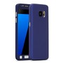 Handyh�lle Schutzh�lle f�r Samsung Galaxy S7 Edge Full Case Cover Displayschutz 360 Blau