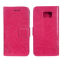 Schutz H�lle Blumen f�r Handy Samsung Galaxy S6 Edge Pink