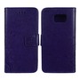 Schutz H�lle Blumen f�r Handy Samsung Galaxy S6 Edge Violett