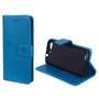 Schutz H�lle Blumen f�r Case Handy ZTE Blade V6 Blau