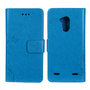 Schutz H�lle Blumen f�r Handy ZTE Blade V7 Lite Blau
