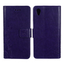 Schutz H�lle Blumen f�r Handy Sony Xperia XA Violett