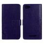 Schutz H�lle Blumen f�r Handy Wiko Jerry Violett