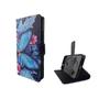  Handyh�lle Tasche f�r Case Handy ZTE Blade V6 Blauer Schmetterling