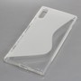 Handy H�lle TPU S-Line Schutz Case Bumper Schale f�r Sony Xperia XZ Tranpsarent