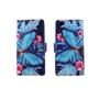 Handyh�lle Tasche f�r Handy Huawei P8 Lite Blauer Schmetterling