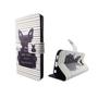 Handyh�lle Tasche f�r Handy Samsung Galaxy S6 B�ser Hund Wei�