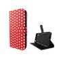 Handyh�lle Tasche f�r Handy Sony Xperia XZ Polka Dot Rot