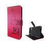Handyh�lle Tasche f�r Handy Sony Xperia XZ Be Happy Pink