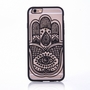 Handy H�lle Mandala f�r Apple iPhone 6 / 6s Design Case Schutzh�lle Motiv Hand Fatima Cover Tasche Bumper Schwarz