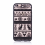 Handy H�lle Mandala f�r Apple iPhone 6s Plus Design Case Schutzh�lle Motiv �gyptische Zeichen Cover Tasche Bumper Schwarz