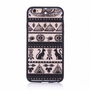 Handy H�lle Mandala f�r Samsung Galaxy S6 Design Case Schutzh�lle Motiv �gyptische Zeichen Cover Tasche Bumper Schwarz