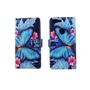Handyh�lle Tasche f�r Handy Google Pixel XL Blauer Schmetterling