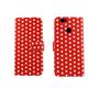 Handyh�lle Tasche f�r Handy Huawei Nova Polka Dot Rot