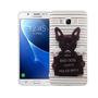 Handy H�lle f�r Samsung Galaxy J5 2016 Cover Case Schutz Tasche Motiv Slim Silikon TPU B�ser Hund Wei�