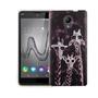 Handy H�lle f�r Wiko Robby Cover Case Schutz Tasche Motiv Slim Silikon TPU 3 Giraffen