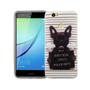 Handy H�lle f�r Huawei Nova Cover Case Schutz Tasche Motiv Slim Silikon TPU B�ser Hund Wei�