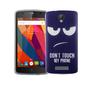 Handy H�lle f�r ZTE Blade L5 Plus Cover Case Schutz Tasche Motiv Slim Silikon TPU Dont Touch my Phone Blau