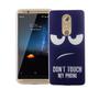 Handy H�lle f�r ZTE Axon 7 Mini Cover Case Schutz Tasche Motiv Slim Silikon TPU Dont Touch my Phone Blau