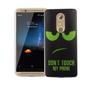 Handy H�lle f�r ZTE Axon 7 Mini Cover Case Schutz Tasche Motiv Slim Silikon TPU Dont Touch my Phone Gr�n