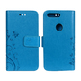 Schutz H�lle Blumen f�r Handy Google Pixel Blau