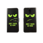 Handyh�lle Tasche f�r Handy Wiko Robby Dont Touch My Phone Gr�n