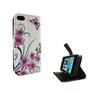 Handyh�lle Tasche f�r Handy Apple iPhone 5 / 5s / SE Lotusblume