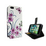Handyh�lle Tasche f�r Handy Apple iPhone 6 / 6s Lotusblume