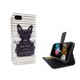 Handyh�lle Tasche f�r Handy Apple iPhone 7 B�ser Hund Wei�