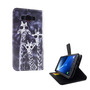 Handyh�lle Tasche f�r Handy Samsung Galaxy J7 2016 3 Giraffen