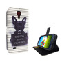 Handyh�lle Tasche f�r Handy Samsung Galaxy S4 B�ser Hund Wei�