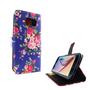 Handyh�lle Tasche f�r Handy Samsung Galaxy S6 Flower Print