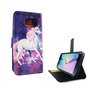 Handyh�lle Tasche f�r Handy Samsung Galaxy S6 Edge Einhorn Magic