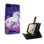  Handyh�lle Tasche f�r Case Handy Wiko Lenny 3 Einhorn Magic