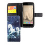 Handyh�lle Tasche f�r Handy Wiko Lenny 3 Einhorn Wei�