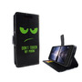 Handyhlle Tasche fr Handy ZTE Blade V8 Dont Touch My Phone Grn