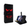 Handyh�lle Tasche f�r Handy ZTE Blade V8 Dont Touch My Phone Rot
