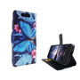Handyh�lle Tasche f�r Handy ZTE Blade V8 Blauer Schmetterling