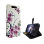 Handyh�lle Tasche f�r Handy ZTE Blade V8 Lotusblume