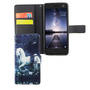 Handyh�lle Tasche f�r Handy ZTE Blade V8 Einhorn Wei�