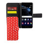 Handyh�lle Tasche f�r Handy Huawei P10 Polka Dot Rot