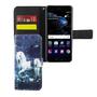 Handyh�lle Tasche f�r Handy Huawei P10 Einhorn Wei�