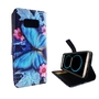 Handyh�lle Tasche f�r Handy Samsung Galaxy S8 Blauer Schmetterling