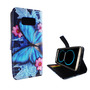 Handyh�lle Tasche f�r Handy Samsung Galaxy S8 Blauer Schmetterling