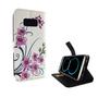 Handyh�lle Tasche f�r Handy Samsung Galaxy S8 Lotusblume
