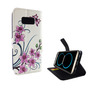 Handyh�lle Tasche f�r Handy Samsung Galaxy S8 Lotusblume