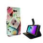 Handyh�lle Tasche f�r Handy Samsung Galaxy J3 Emerge Schriftzug Marshmallows