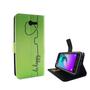 Handyh�lle Tasche f�r Handy Samsung Galaxy J3 Emerge Be Happy Gr�n